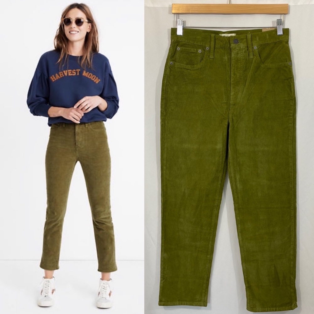 NWT Madewell Classic Straight Jeans Corduroy